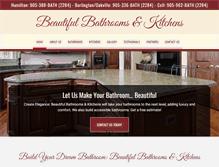 Tablet Screenshot of beautifulbathrooms.ca